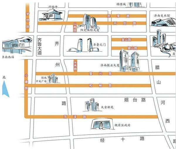 西客站片区11条路命名