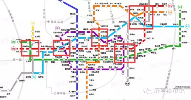 济南轨交线路图