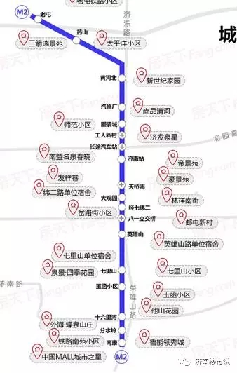 济南轨交线路图