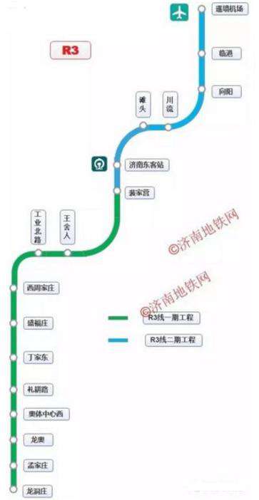 济南轨交线路图