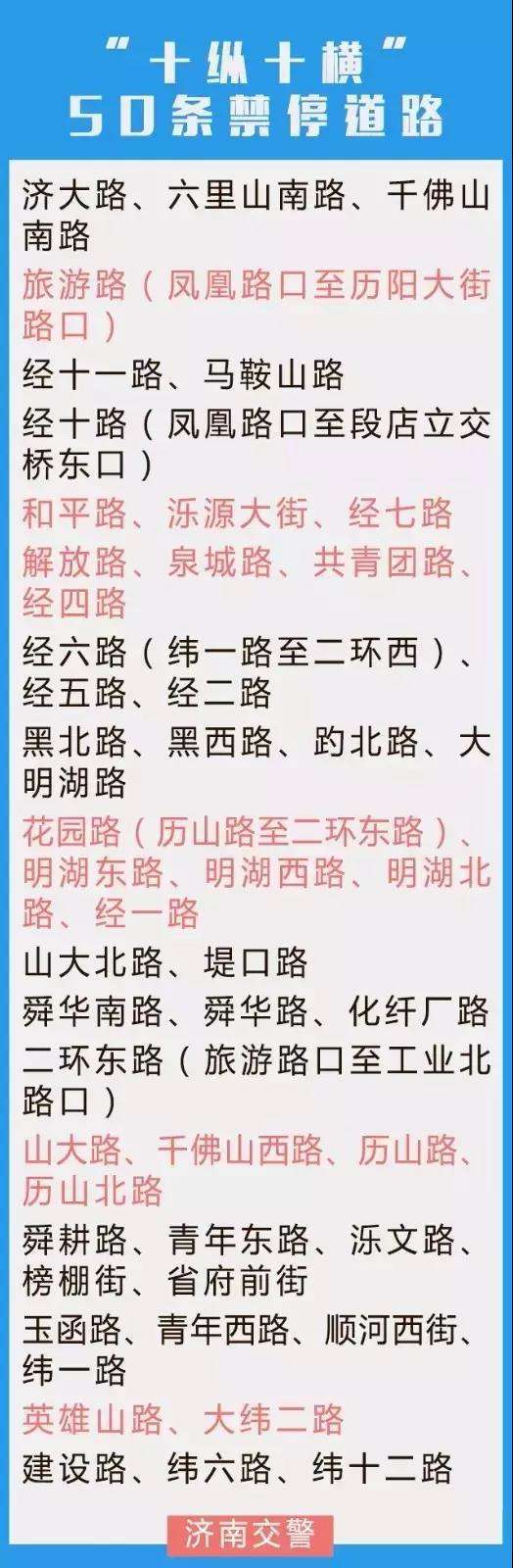 济南将再增30至50条禁停道路 