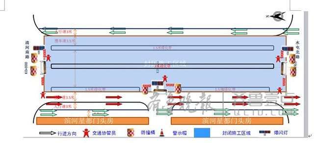 滨河南路至水屯北路道